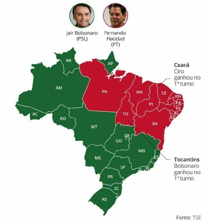 Bolsonaro Vence Em Estados Haddad Em Not Cias Chapec Org