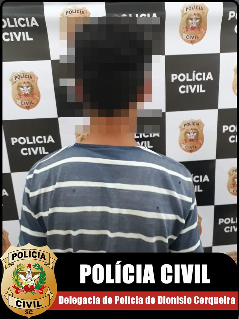 Polícia Civil apoio Polícia Militar prendem homem autor de crime de