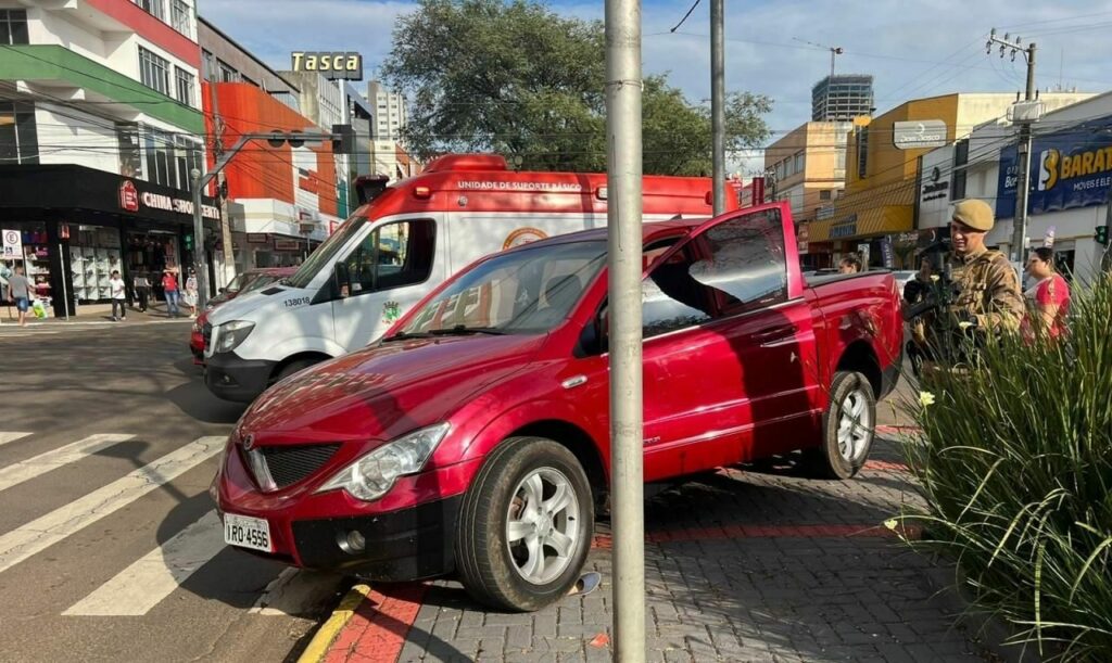 Mulher é atropelada pelo próprio veículo em Chapecó Notícias Chapecó Org