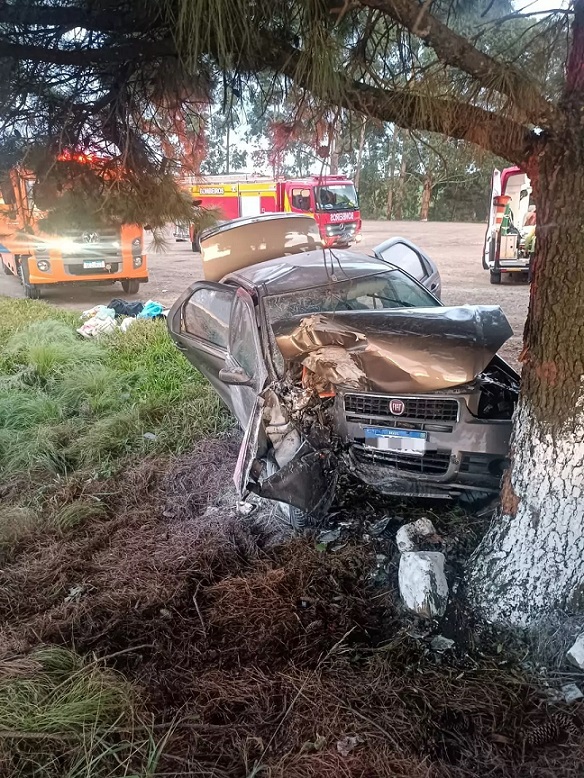 Carro Sai Da Pista Colide Em Rvore E Deixa Feridos No Oeste