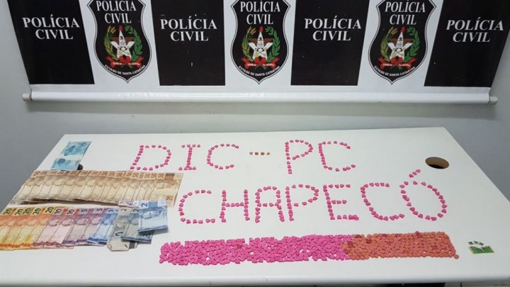 DIC- Realiza apreensão de drogas sintéticas em Chapecó