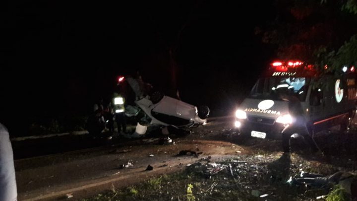 Quatro pessoas morrem em grave acidente em Águas de Chapecó