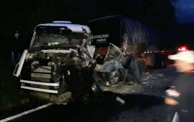 Motorista de carreta morre em grave acidente na BR-282