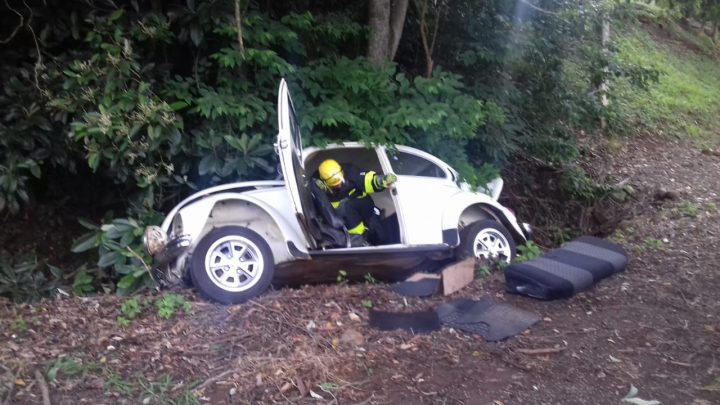 Capotamento é registrado no distrito de Caraíba em Seara