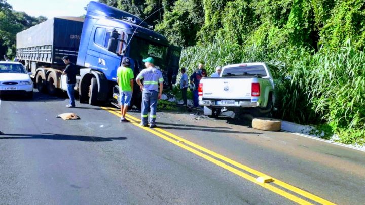 Motorista morre ao bater de frente com caminhão na SC 283 na linha Feliz