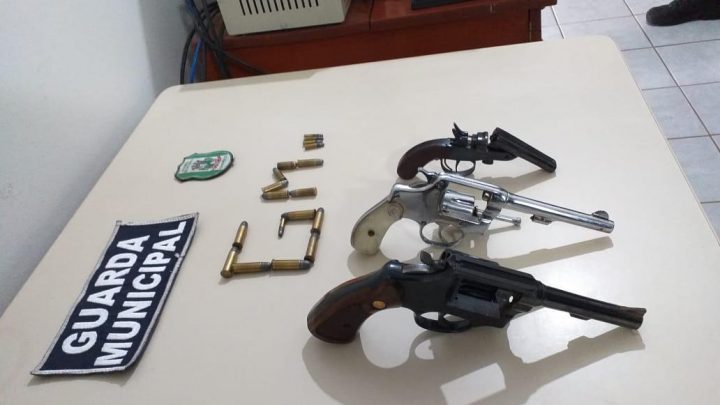 Guarda Municipal apreende 03 armas de fogo no Parque das Palmeiras