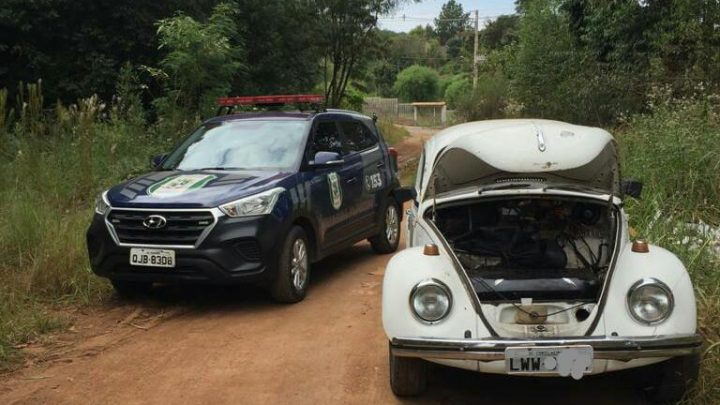 Guarda Municipal recupera veículo Fusca furtado