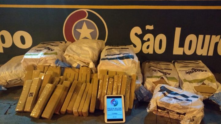 Polícia Rodoviária apreende 320kg de maconha em São Lourenço do Oeste