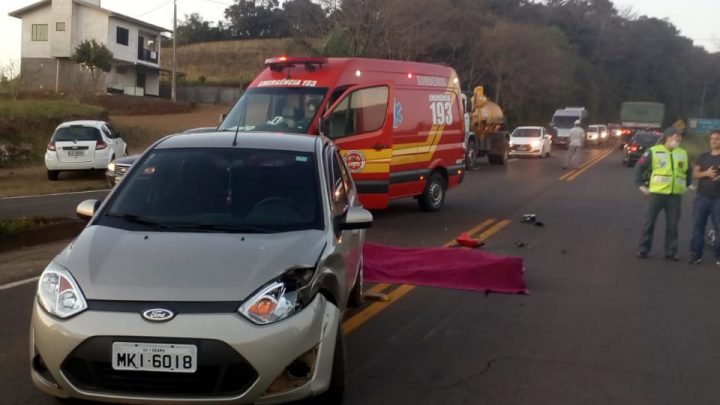 Motociclista morre após colisão com veículo na SC-283 em Seara