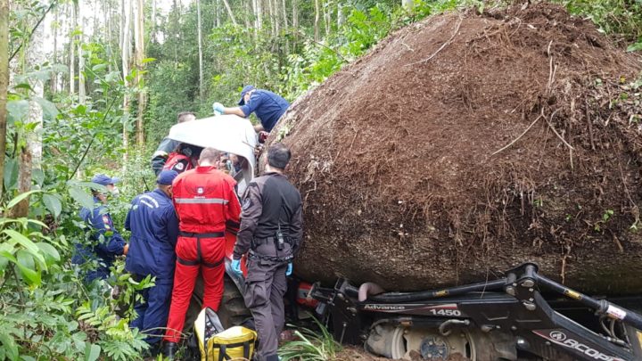 Agricultor é atingido por pedra gigante no sul do estado