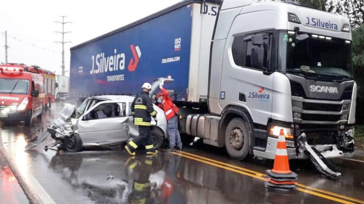 Colisão mata homem no contorno viário norte de Concórdia