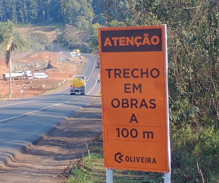 BR-282 será interrompida para obras do Contorno Viário Extremo Oeste