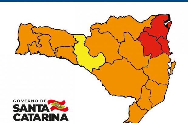 Matriz aponta uma região em risco alto e apenas três em risco gravíssimo em SC