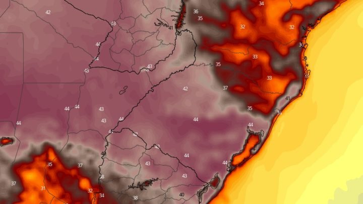 Onda de calor deve fazer termômetros passarem dos 40° no extremo oeste catarinense