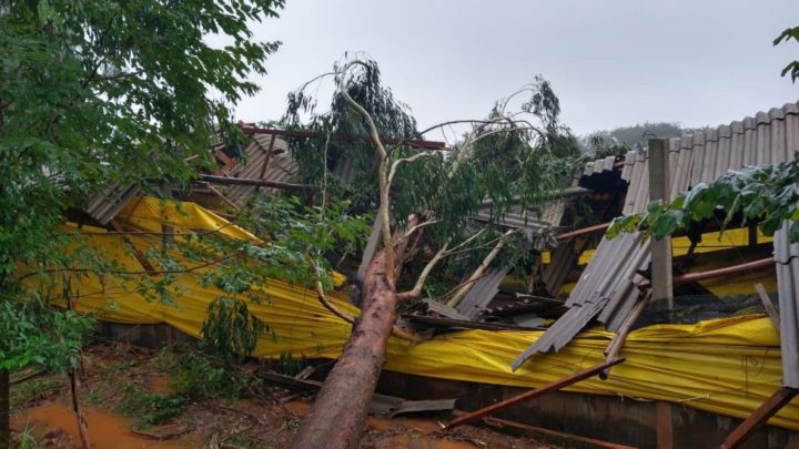 Imagens: chuva intensa provoca estragos no Oeste Catarinense