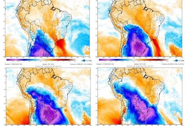 Massa polar se aproxima e deve reduzir temperaturas em 13 estados