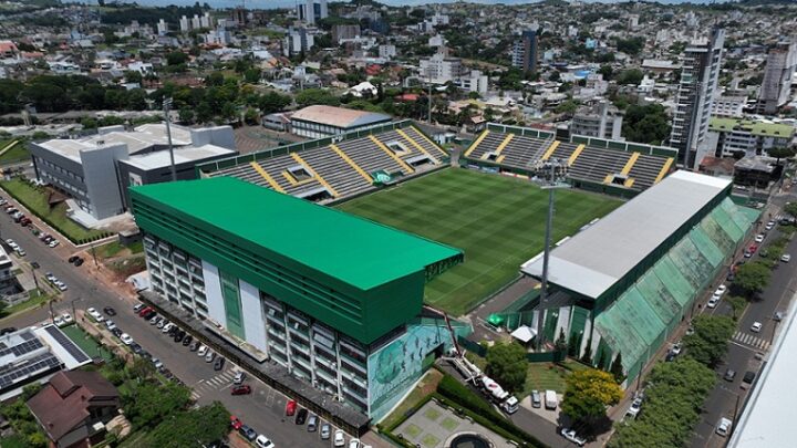 Imagens: modernização da Arena Condá vai gerar economia de mais de R$ 50 mil em aluguéis