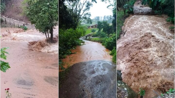 Imagens: chuvas intensas causam transtornos no oeste de SC