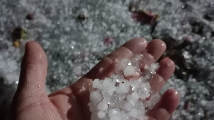 Vídeo: moradores registram chuva de granizo na Serra Catarinense