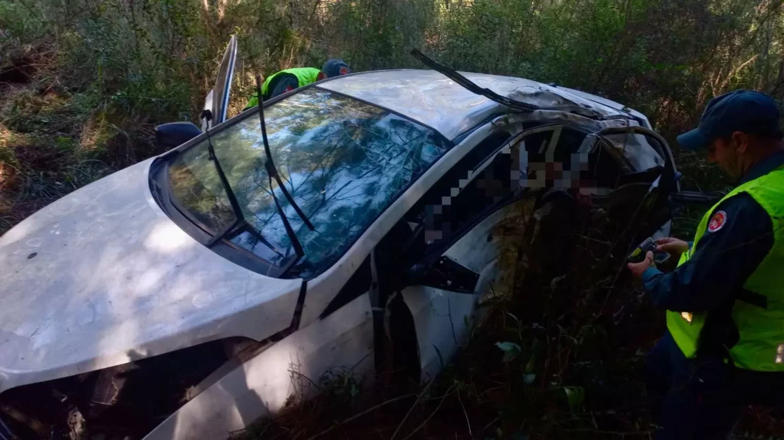 Homem morre após carro sair da pista e bater em árvore na BR-280