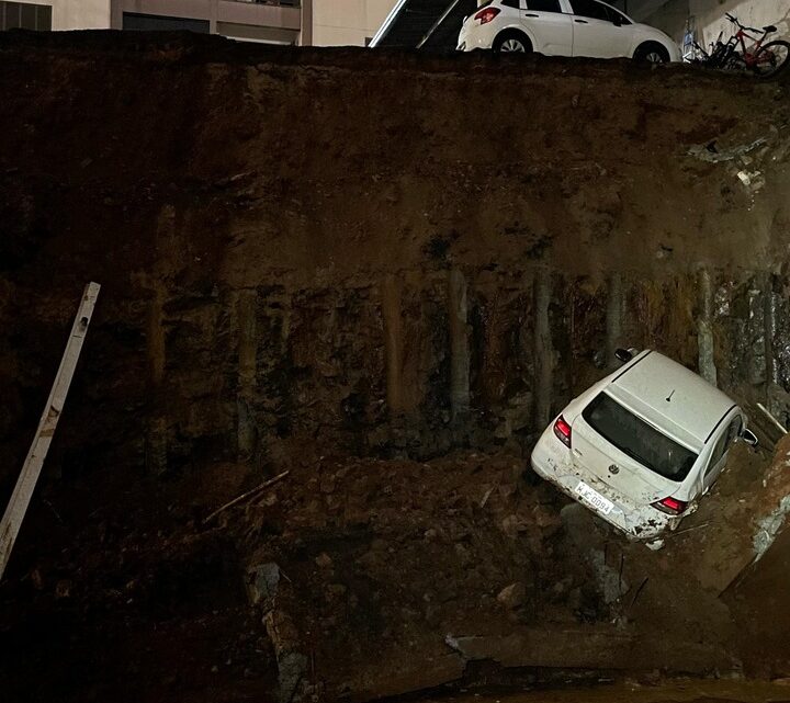 Edifício é evacuado após deslizamento de terra em Chapecó