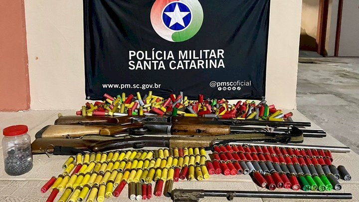 Operação Caça resulta na apreensão de três armas de fogo em SC