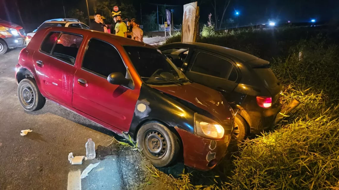 Grávida é encaminhada ao hospital após acidente em Araquari