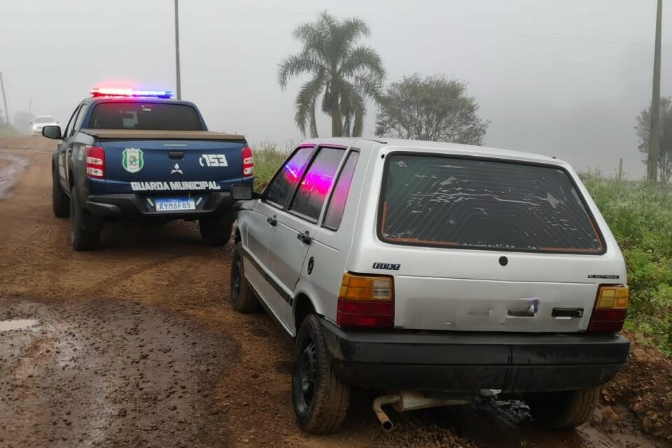 Guarda Municipal de Chapecó recupera veículo furtado no interior