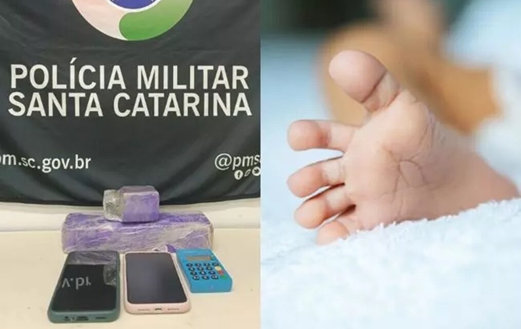 Pais abandonam bebê em casa e saem para vender drogas em SC