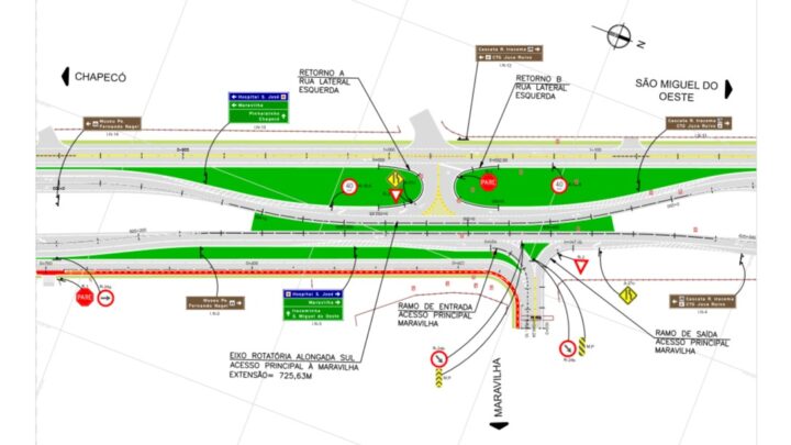 DNIT lança licitação para construção de marginais na BR-282/SC em Maravilha