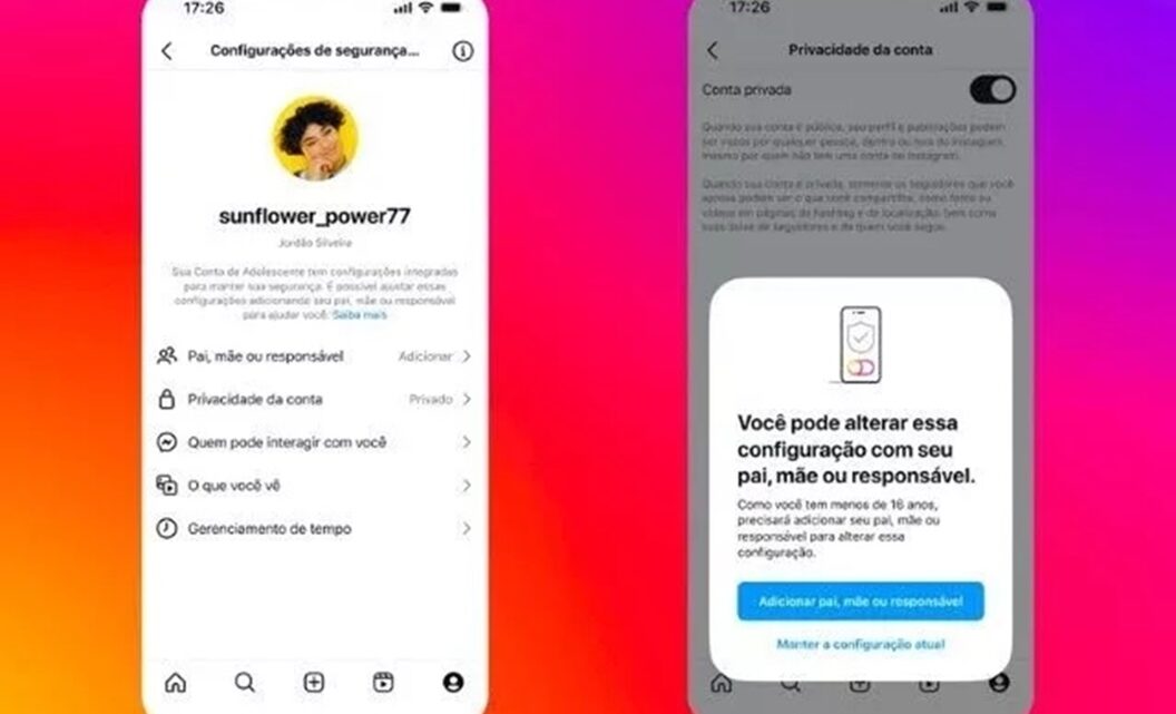 Em 2025, menores de 16 anos só usarão Instagram com autorização dos pais