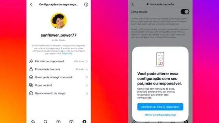 Em 2025, menores de 16 anos só usarão Instagram com autorização dos pais