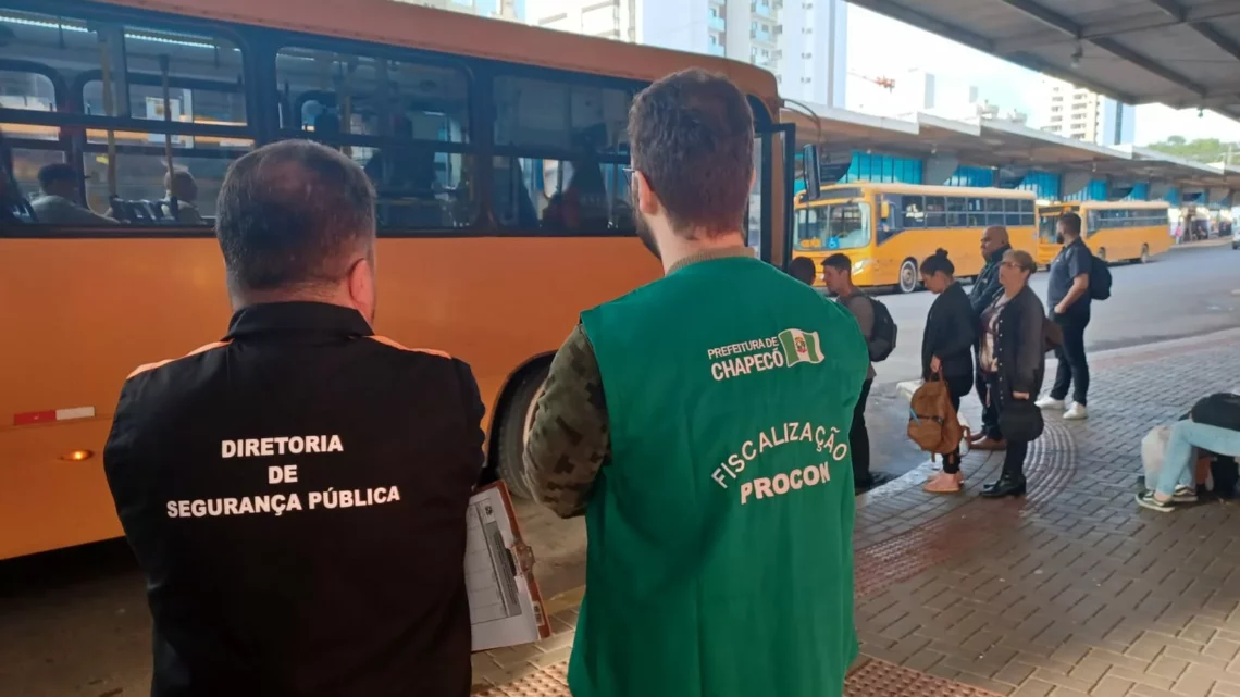 Prefeitura de Chapecó intensifica fiscalização no transporte coletivo