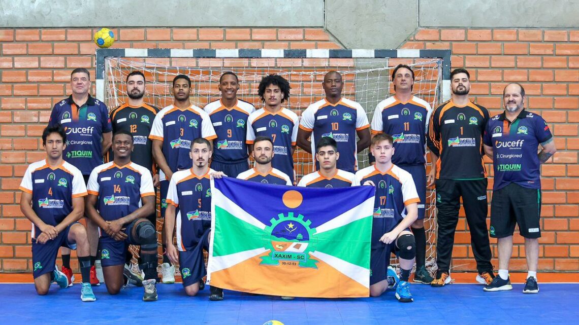 Handebol masculino da Associação Amigos de Handebol/SMEL/Xaxim é sensação dos JASC 2024