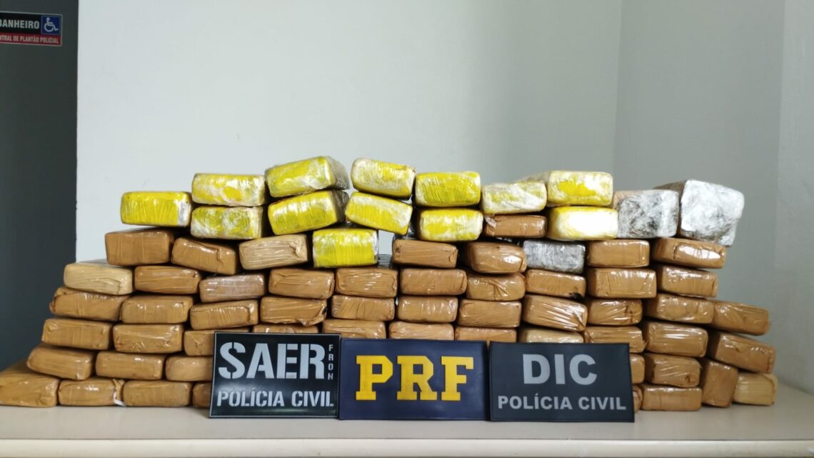 Ação Conjunta entre PRF e Polícia Civil resultou na prisão de um homem a apreensão de drogas em Chapecó