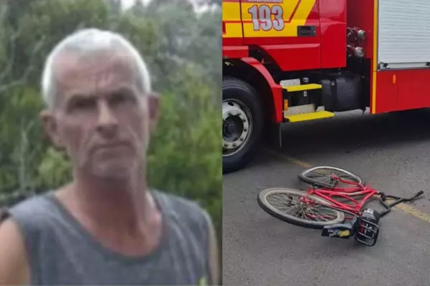 Ciclista de 53 anos morre após colidir com caminhão