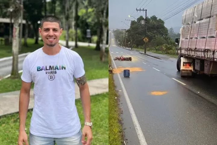 Motociclista morre após colisão com caminhão em Joinville