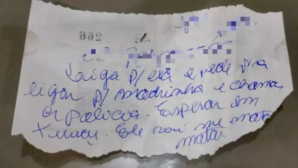 ‘Vai me matar’: bilhete em posto de gasolina revela cárcere privado