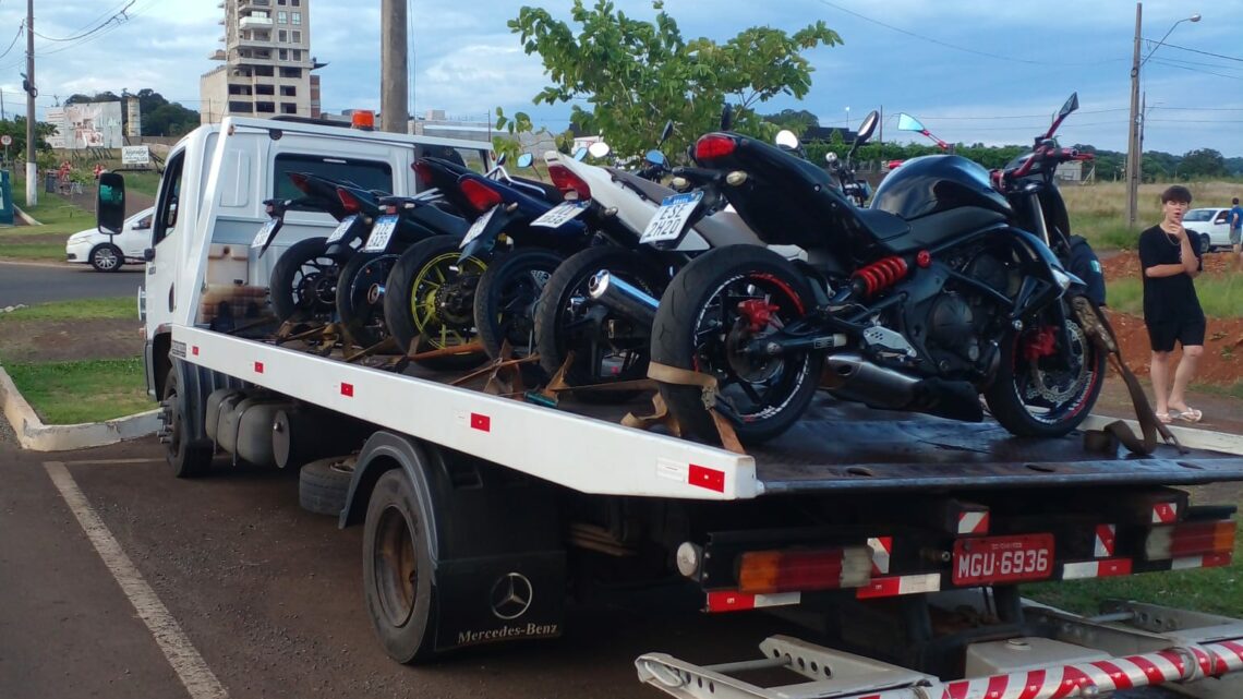 Operação Sossego e Ordem, recolhe motocicletas que promovem perturbação sossego em Chapecó