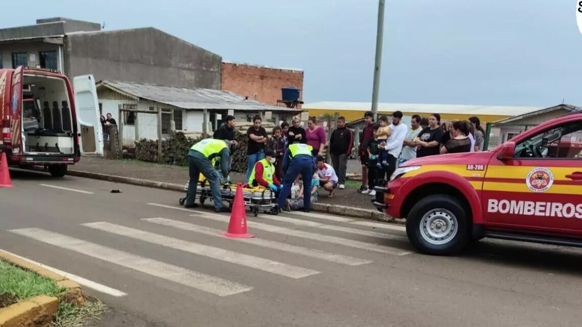 Criança de 10 anos é atropelada por carro enquanto andava de bicicleta em SC