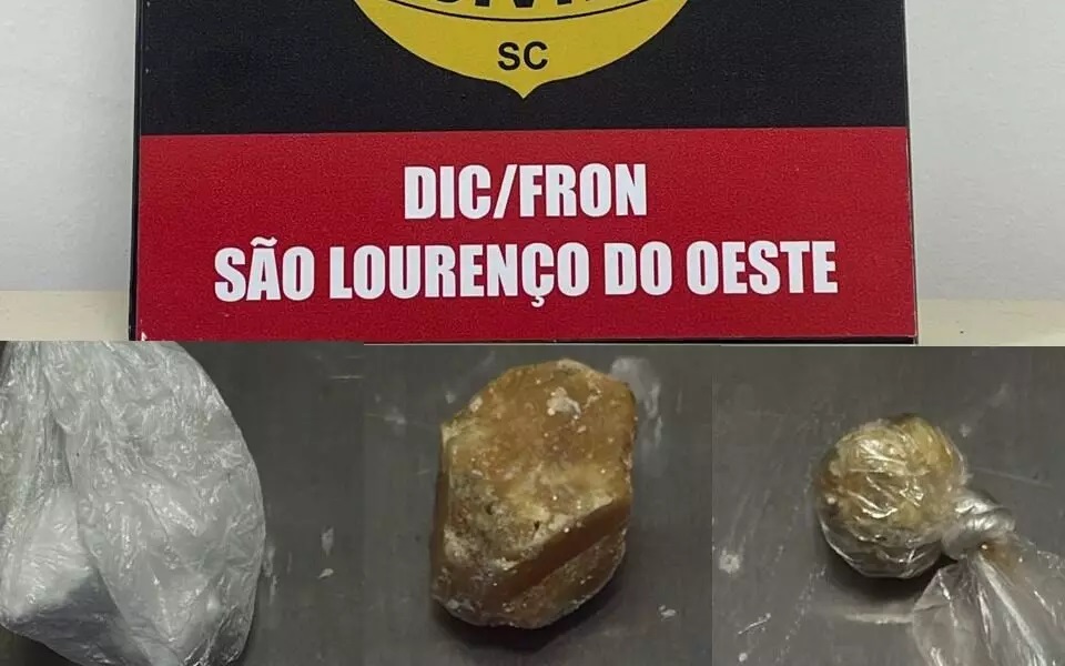 Homem realiza entrega de drogas na presença dos filhos e acaba preso em SC