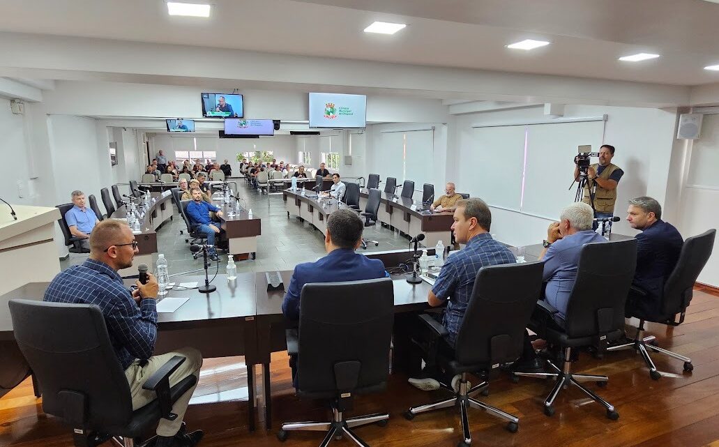 Reunião de Trabalho na Câmara debate Segurança Pública e Perturbação do Sossego em Chapecó